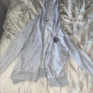 women’s pink zip up sweatshirt